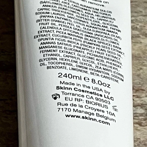 New 2-SKINN Non-negotiables olive & enzyme cleanser and Sulfate free cleanser